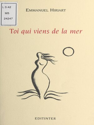 cover image of Toi qui viens de la mer